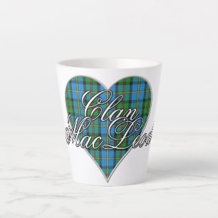Latte Love Clan MacLeod of Harris Tartan Heart Mok