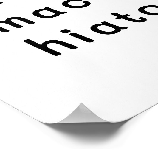 Latte macchiato - minimalistic typography poster (Hoek)