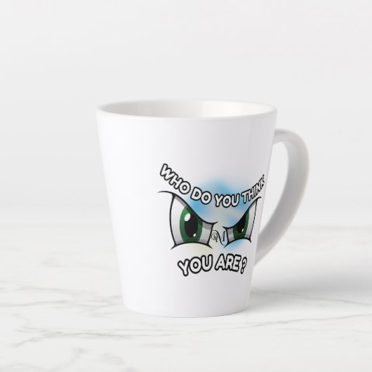 Latte Mok 12oz: Wie denk je (Rechterhoek)