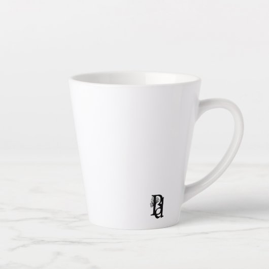 Latte Mok Abstracte Trend Interieur Decor Zwart (Rechts)
