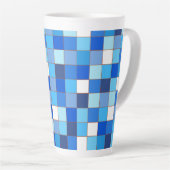 Latte Mok blauw raster (Rechterhoek)