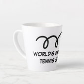 Latte mok cadeau voor 's werelds grootste tennisco (Linkerhoek)