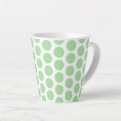 Latte Mok-groene pooldots Latte Mok (Rechterhoek)