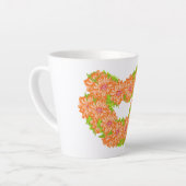 Latte Mok: Hart van madeliefjes Mok (Linkerhoek)