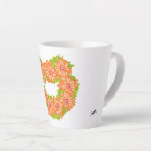 Latte Mok: Hart van madeliefjes Mok (Rechterhoek)