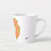 Latte Mok: Hart van madeliefjes Mok (Rechts)