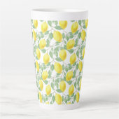 Latte Mok-Lemons afdrukken Latte Mok (Voorkant)