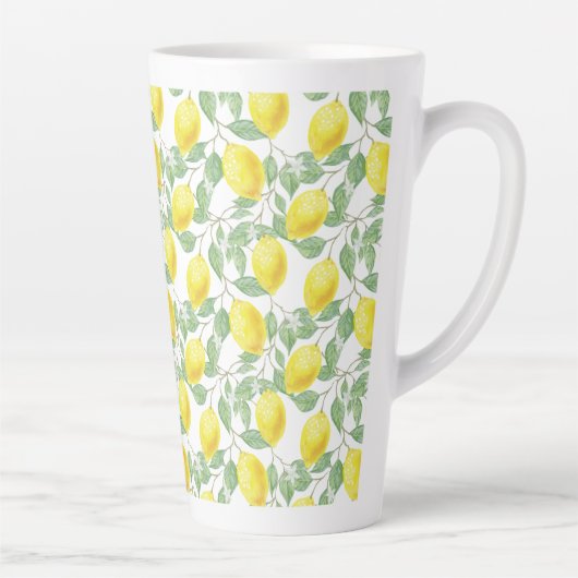Latte Mok-Lemons afdrukken Latte Mok (Rechts)