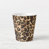 Latte Mok-luipaard afdrukken Latte Mok (Voorkant)
