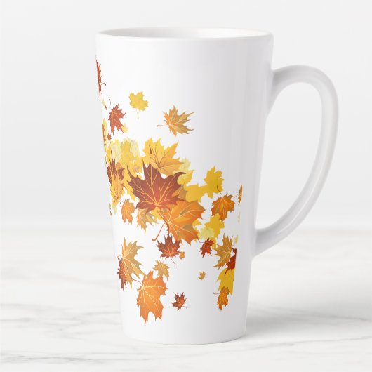 Latte Mok met falletbladeren (Rechts)