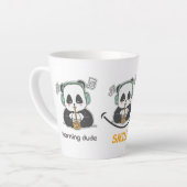 Latte Mok met schattig panda afbeelding (Linkerhoek)