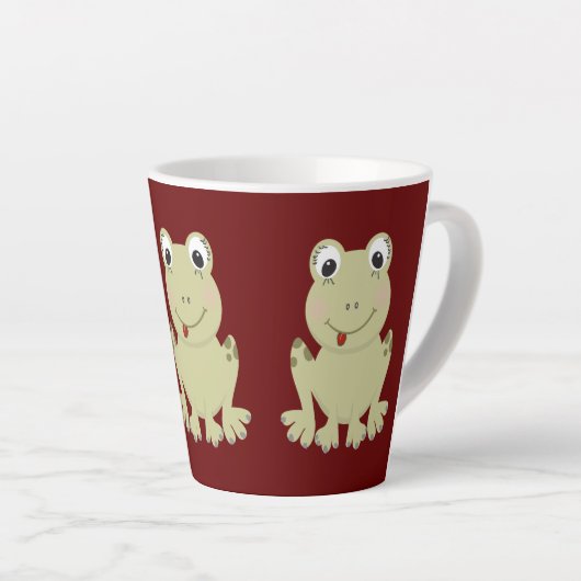 Latte Mok met Schattigee kikkers (Rechterhoek)