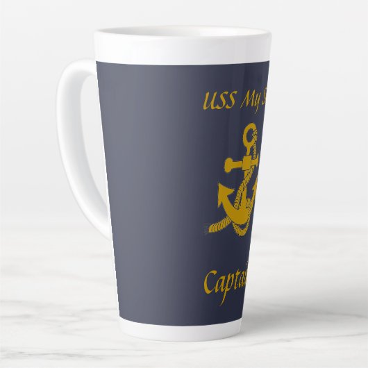Latte Mok - Naam van anker en schip (Linkerhoek)