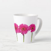 Latte Mok Pink Gerbera Daisies (Rechterhoek)