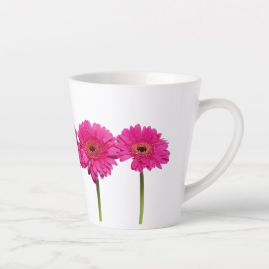 Latte Mok Pink Gerbera Daisies (Rechts)