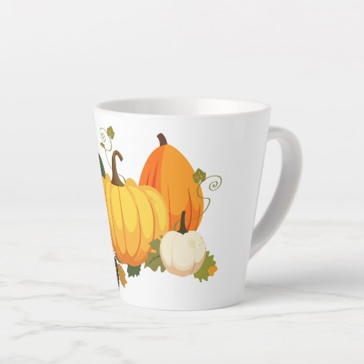 Latte Mok-pompoenen Latte Mok (Rechterhoek)