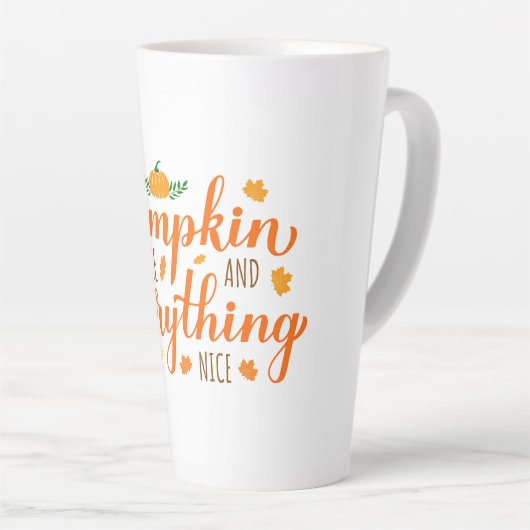 Latte Mok-Pumpkin-specerij Latte Mok (Rechterhoek)