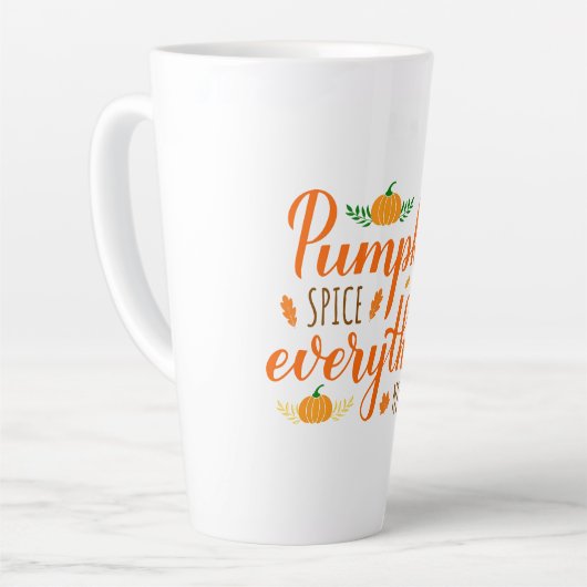 Latte Mok-Pumpkin-specerij Latte Mok (Linkerhoek)