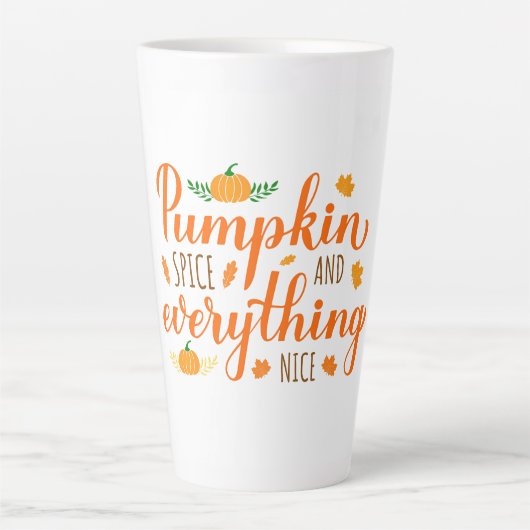 Latte Mok-Pumpkin-specerij Mok (Voorkant)