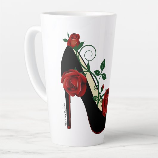 Latte Mok - Roos Stiletto (Linkerhoek)