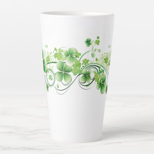 Latte Mok-St. Patricks Klavers Latte Mok (Voorkant)