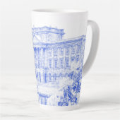 Latte Mok - "The Grounds in Pemberley" (Blauw) (Rechterhoek)