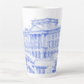 Latte Mok - "The Grounds in Pemberley" (Blauw) (Voorkant)