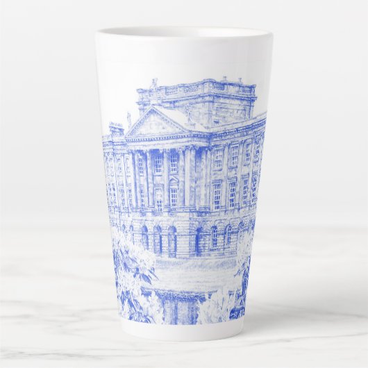 Latte Mok - "The Grounds in Pemberley" (Blauw) (Voorkant)