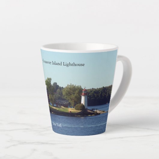 Latte mok van Crossover Island (Rechterhoek)