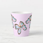 Latte Mok: Vlinders Latte Mok (Voorkant)