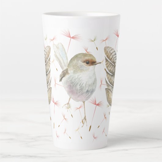 Latte Mok vogel- en Dandelion Seeds (Voorkant)