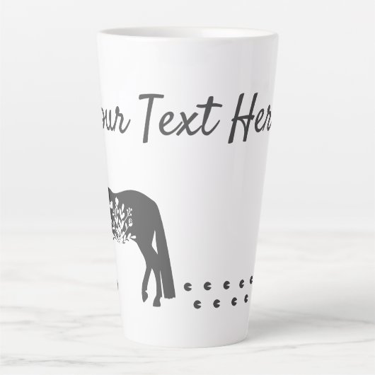 Latte Mok voor reispaard (Voorkant)