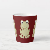 Latte mokkop met malle kikkers latte mok (Voorkant)