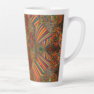 Latte Motif abstrait artistique pour tasse tardive