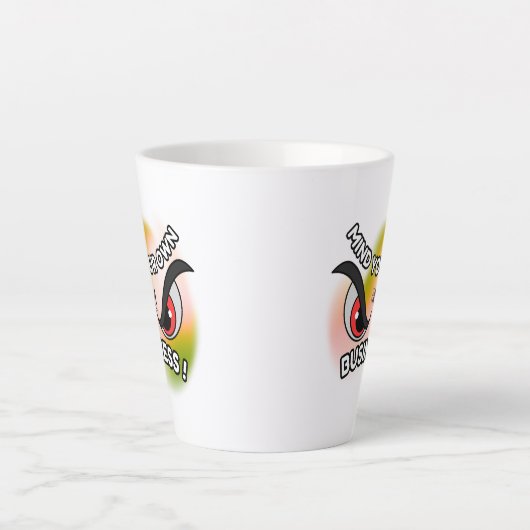 Latte Mug 12oz : Faites attention à vous (Devant)