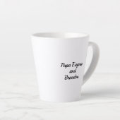 Latte Mug 12oz : Mon papa Mon vieux moi (blanc) (Angle droit)