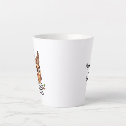 Latte Mug 12oz : Mon papa Mon vieux moi (blanc) (Devant)
