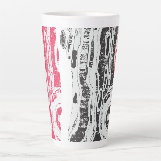 Latte Mug – Abstract Land (Devant)