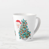 Latte Mug : Arbre de Noël et Père Noël (Angle droit)