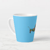 Latte Mug avec Dachshund (Angle gauche)