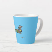 Latte Mug avec Dachshund (Angle droit)