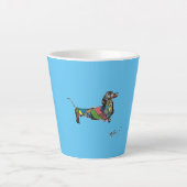 Latte Mug avec Dachshund (Devant)