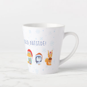 Latte Mug avec les amis des animaux de Noël