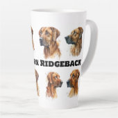 Latte Mug avec motif Rhodesian Ridgeback (Angle droit)