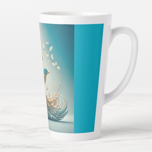 Latte Mug (Bluebird) Mok (Rechts)
