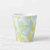 Latte Mug : Boucles de pluie de chips de pommes de (Devant)