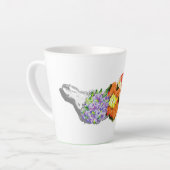 Latte Mug : Bouquet de fleurs aux fruits (Angle gauche)