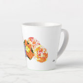 Latte Mug : Bouquet de fleurs aux fruits (Angle droit)