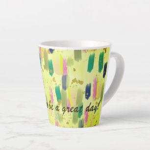 Latte Mug - Ça va être un grand jour ! Coloré