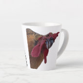 Latte Mug Chicken Portraits Latte Mok (Rechterhoek)